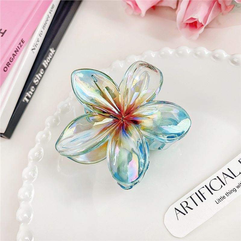 Internet Celebrity Plumeria Rubra Barrettes Advanced Sense