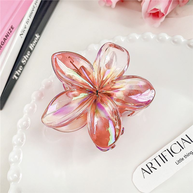 Internet Celebrity Plumeria Rubra Barrettes Advanced Sense