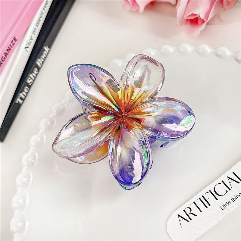 Internet Celebrity Plumeria Rubra Barrettes Advanced Sense
