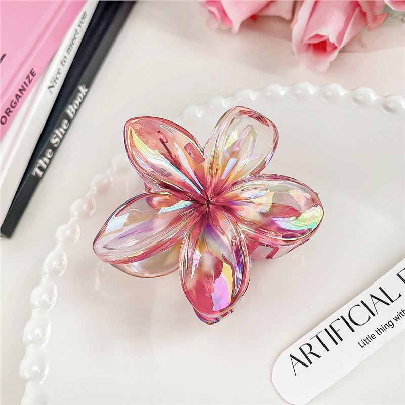 Internet Celebrity Plumeria Rubra Barrettes Advanced Sense