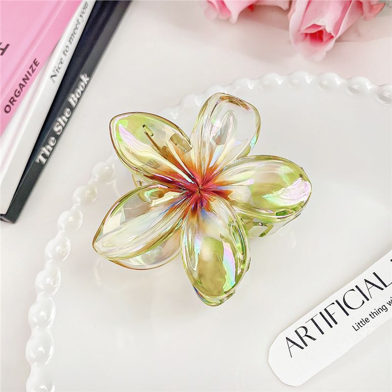 Internet Celebrity Plumeria Rubra Barrettes Advanced Sense