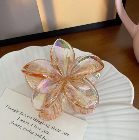 Internet Celebrity Plumeria Rubra Barrettes Advanced Sense